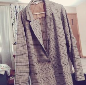J Jill Plaid Jacket 4X